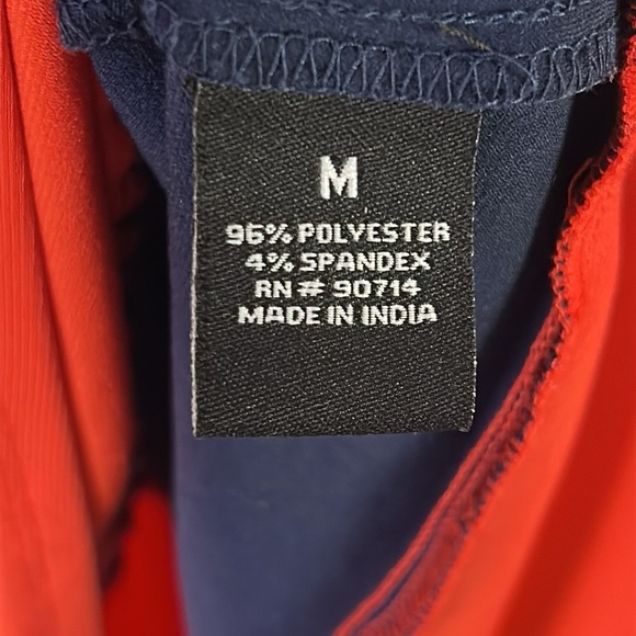 DRESS sz 12, colorblock ,gold colored chain detail , heavy ,fitted,MSK,Macy’s - Picture 10 of 13